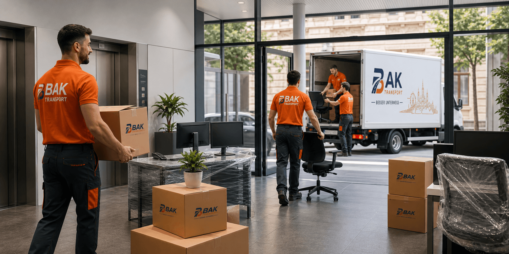 Firmenumzug Wien — BAK Transport Office move